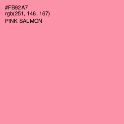 #FB92A7 - Pink Salmon Color Image